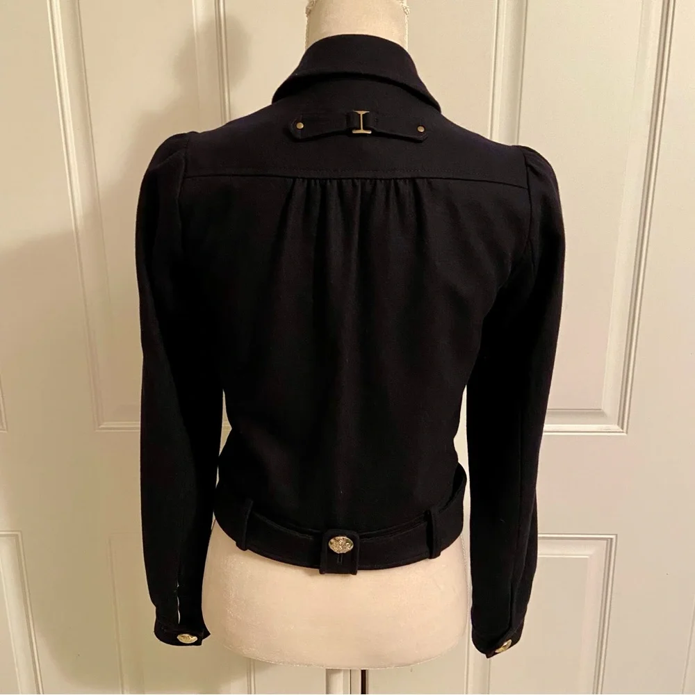 ✨EUC Vintage Pepe Jeans Wool Blend Double Breasted Jacket with Gold Buttons - Picture 3 of 10